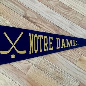 Navy and gold notre dame Pennant